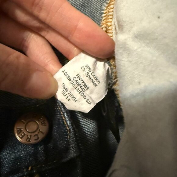 J. Crew Factory stretch ankle and cropped straight leg Jean - Picture 7 of 10